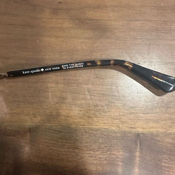 Kate Spade Eyeglasses Frame DARIELA 0UC Matte Red Havana Gold Cat Eye with case - Picture 4 of 8